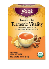 Yogi Tea Honey Chai Turmeric Vitality, Organic Herbal Tea Bags, 16 Count Yogi Tea Honey Chai Turmeric Vitality, Organic Herbal Tea Bags, 16 Count