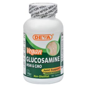 Deva Vegan Vitamins - Glucosamine Msm And Cmo - 90 Tablets Deva Vegan Vitamins - Glucosamine Msm And Cmo - 90 Tablets